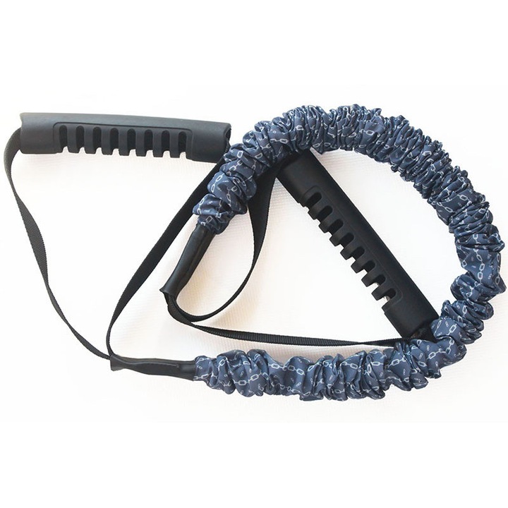 Еластична лента за тренировка, възстановителна гимнастика, домашни/медицински тренировки, съпротивление 13-18кг, сива, 75см