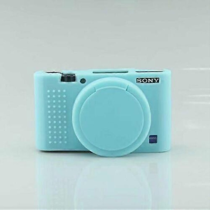 Husa din silicon pentru camera Sony RX100 III IV V, albastru, 35g