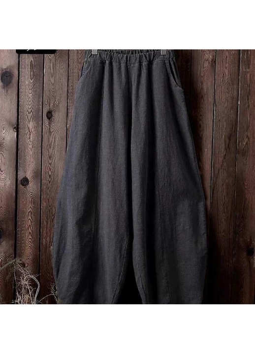 Női nadrág, szürke, pamut, lezser