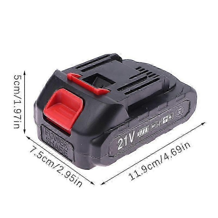 Acumulator Li-Ion 21V, capacitate >3500mAh, negru, set de 1 buc