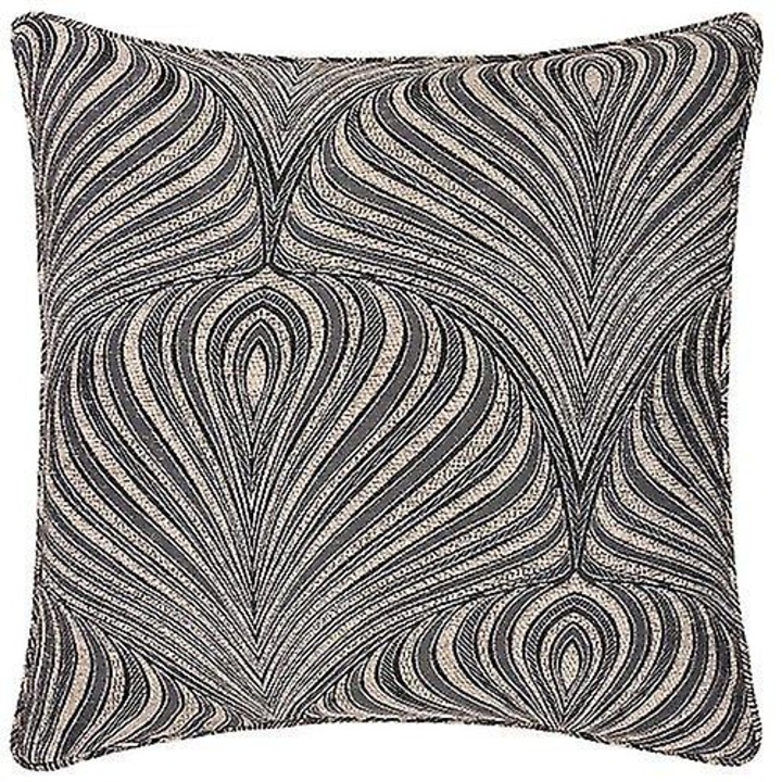 Жакардова калъфка за възглавница 55x55 см, сива