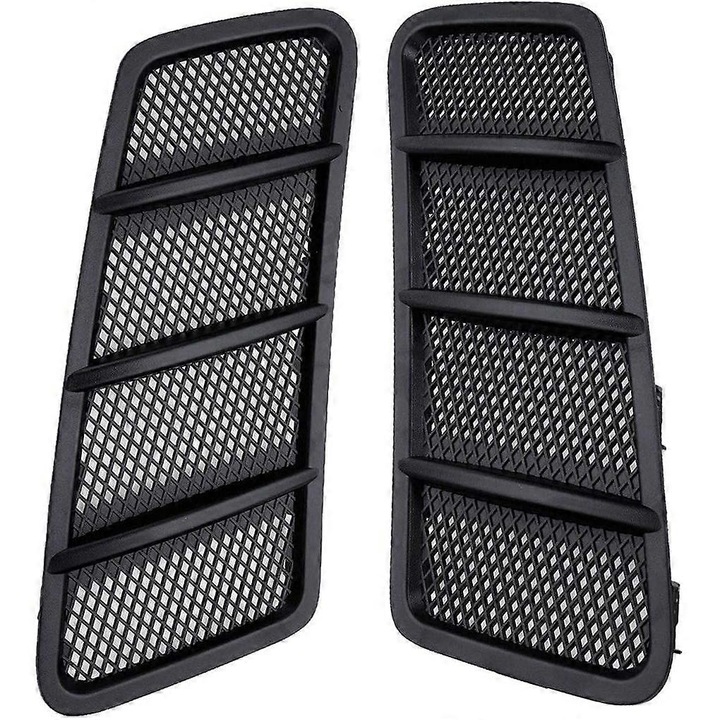 Motorháztető rács készlet 2 darab Mercedes Benz W166 GL GL350 GL450 ML 2012-2015, fekete, ABS