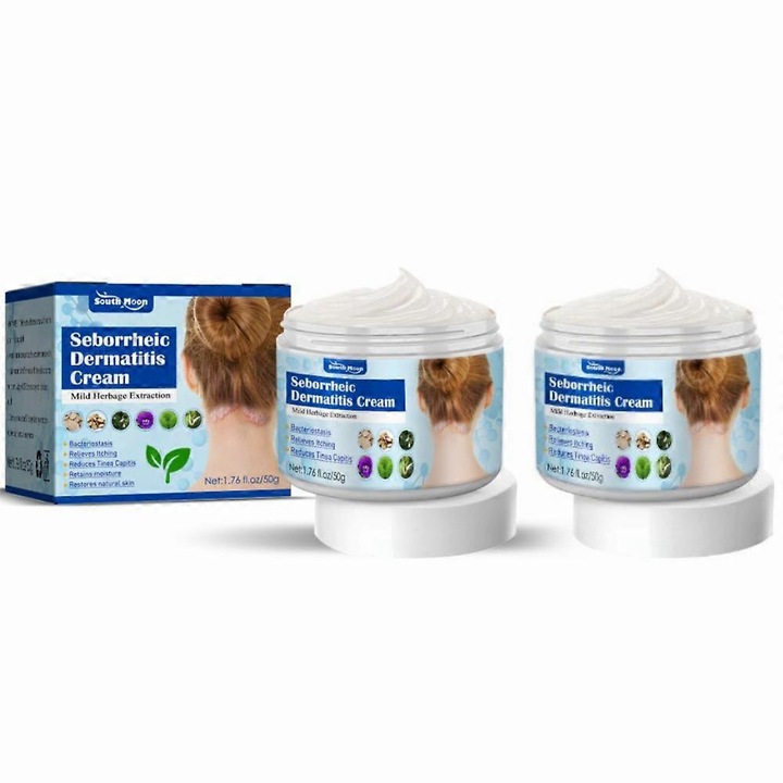 Crema pentru piele seboreica 50g, tratament pentru scalp, dermatita, eczema, South Moon
