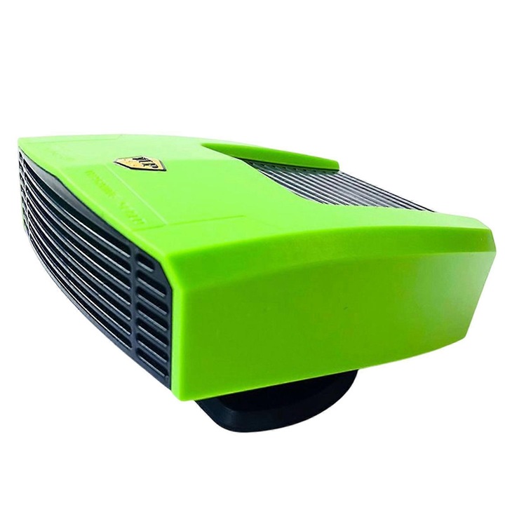 Autó páramentesítő 12V/24V, gyorsfűtés, multifunkcionális ventilátor, 125x100x40mm, zöld