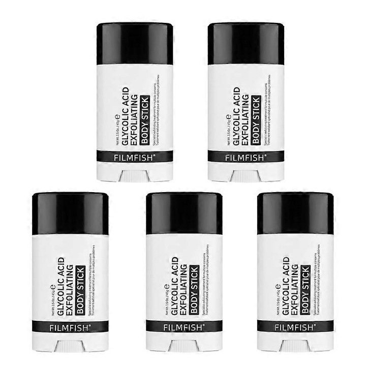 Ексфолиращ стик за тяло, 45гр, 5 броя, озаряваща формула, уникален дизайн