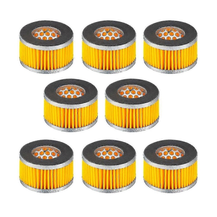 Set 10 filtre pentru compresoare, hartie si metal, dimensiuni 2.6x1.6 inci, galben
