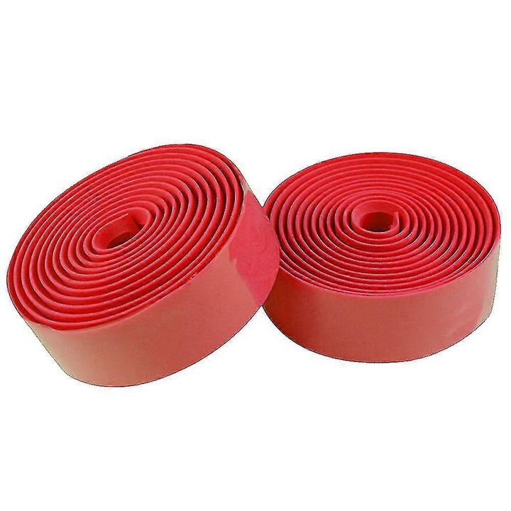 Mansoane bicicleta, rosii, set de ghidoline, rezistente la alunecare, usor de instalat