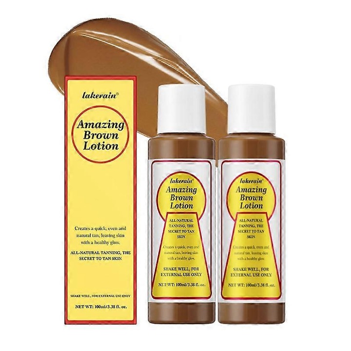 Szett 2x Lotie önbarnító 100 ml, hidratáló hatás, intenzív árnyalat, Lakerain