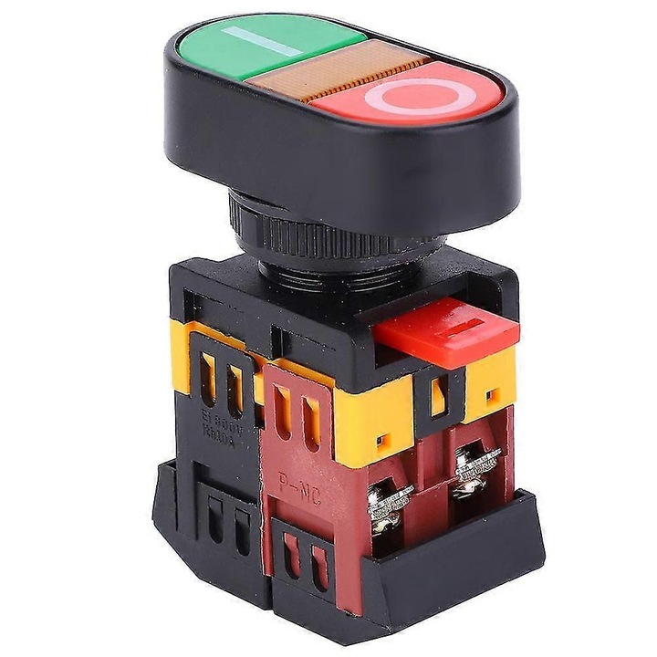 Intrerupator dublu APBB-22/25N, 380VAC, butoane personalizabile, compact