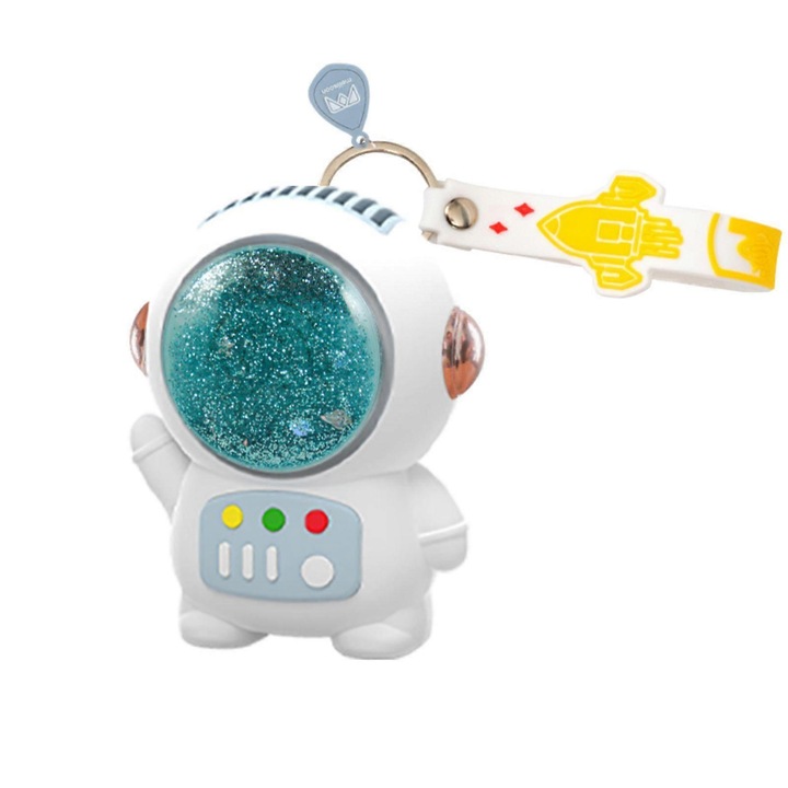 Spaceman hordozható ventilátor, mini USB, 3 sebességfokozat, 500mAh, többszínű, komplett készlet