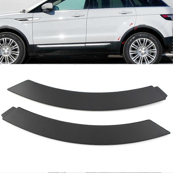Заден калник ляв/десен за Land Rover Range Rover Evoque 2012, пластмаса, черен, комплект 1 бр.