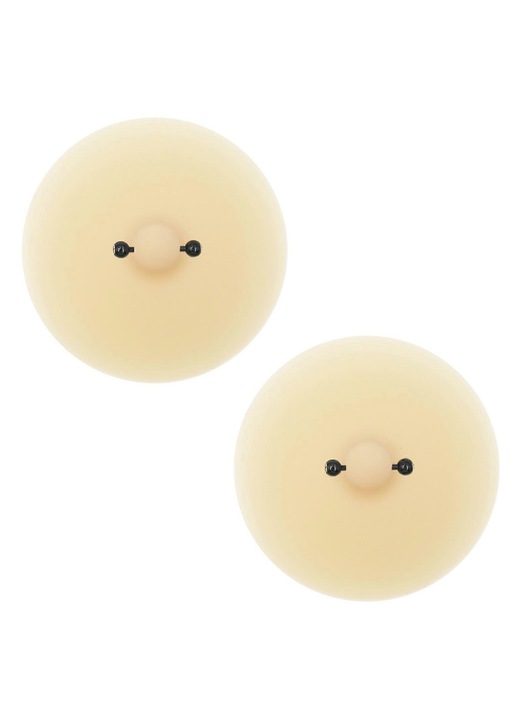 Husa pentru mameloane, set 2 buc, silicon hipoalergenic, invizibil, nude, One Size INTL