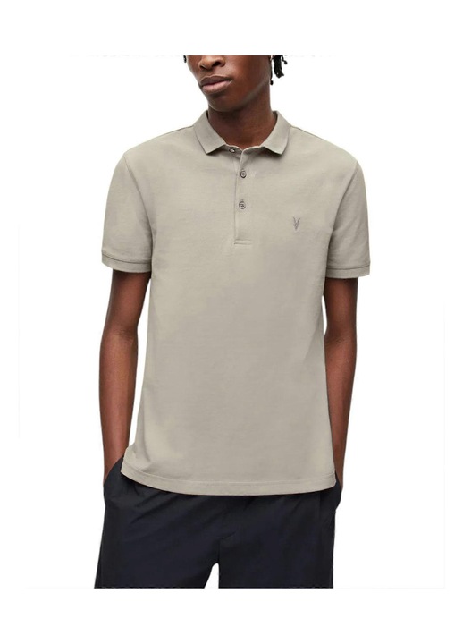 Tricou polo barbati, Reform, slim fit, bej, bumbac, 2XL INTL