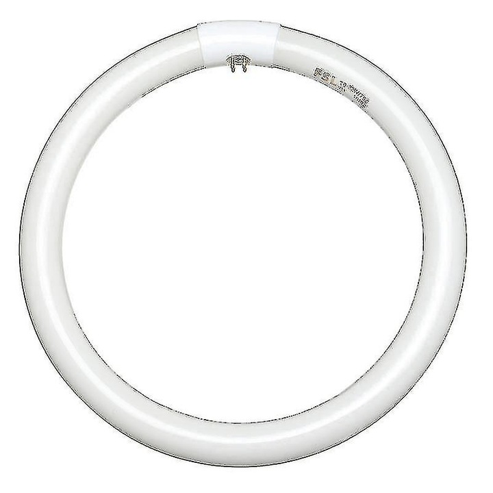 Bec fluorescent rotund 22w/32w, alb, 220v, 214x285mm