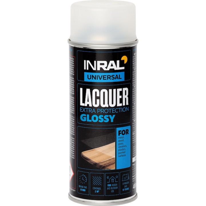 Lac acrilic Tegra INRAL LACQUER, transparent, lucios