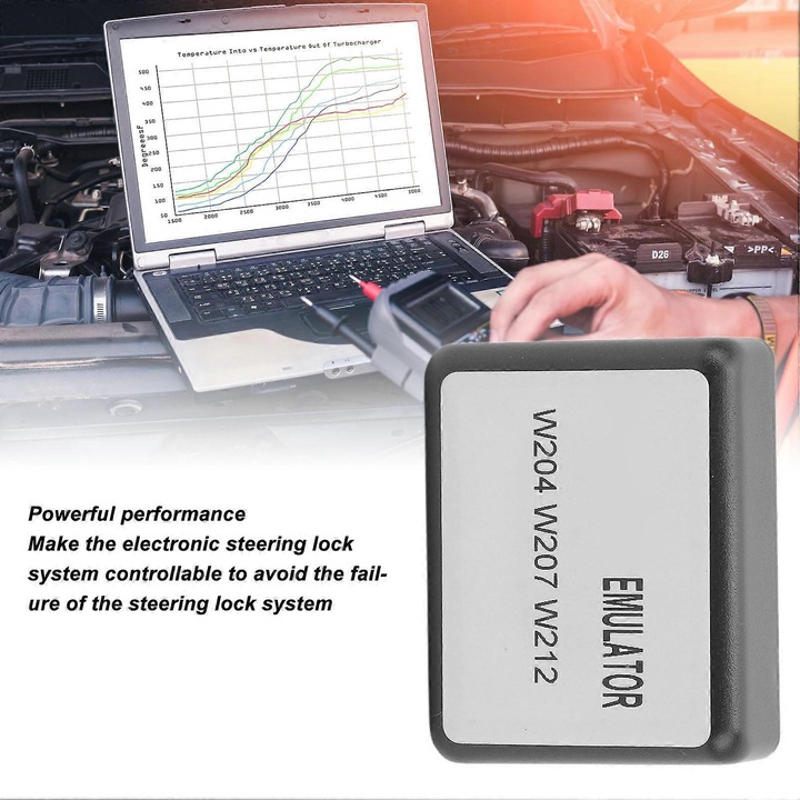 Симулатор за заключване на волана за Benz W204 W207 W212, ABS, лесен за използване, комплект