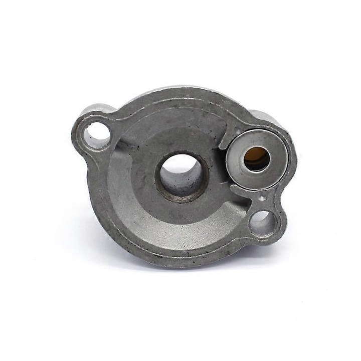 SBC olajszűrő adapter, fém, ezüst, 8x8x4cm, Chevy 283 305 327 350 383 396 427 454-hez
