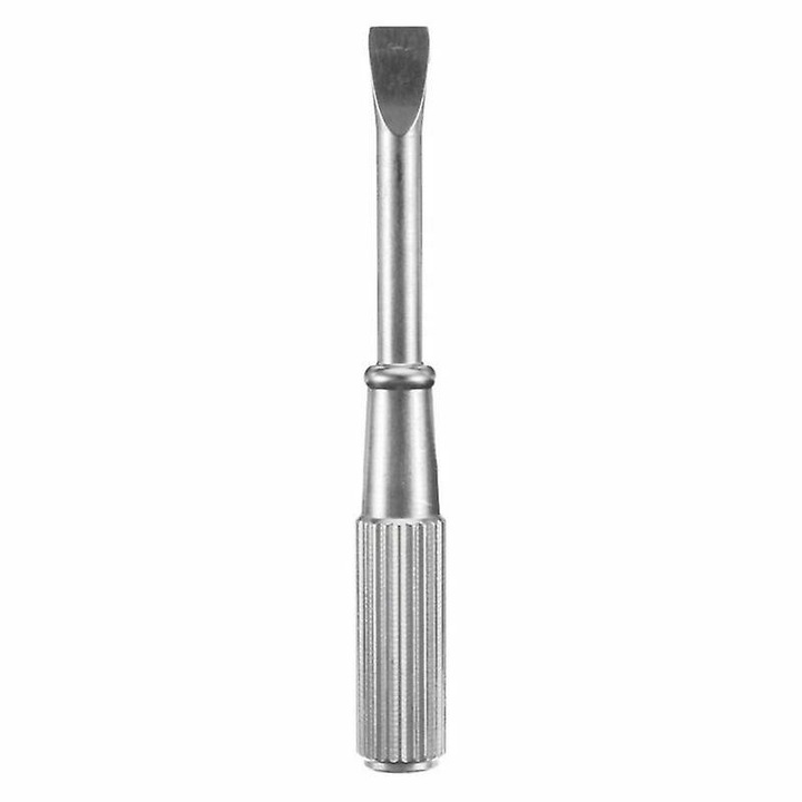 Мини отвертка от титаниева стомана за бижута, 48x6x4 мм, сребриста