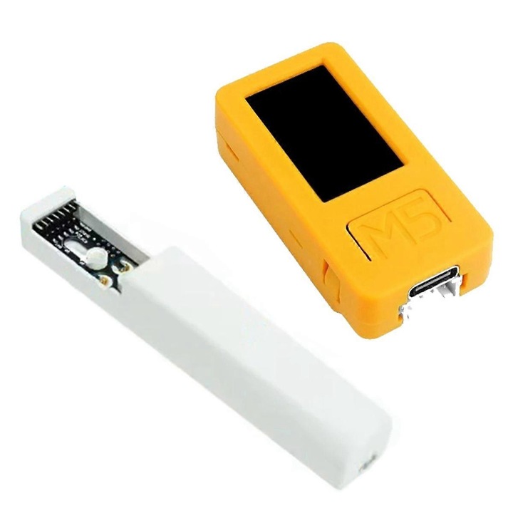 Kit de programare grafica IoT M5StickC PLUS2, ESP32-PICO, ecran TFT 1.14 inch, conectivitate USB-C, baterie reincarcabila