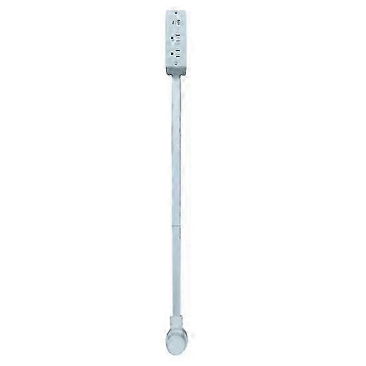 Разклонител за контакт, 2 AC контакта, USB-A и USB-C портове, регулируем дизайн, 22x34см