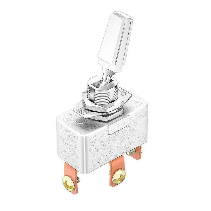 Comutator toggle 50A 12V DC, metal, 3 pini, design rocker