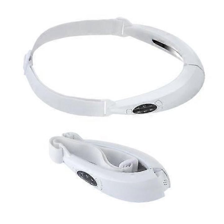 Arcformáló masszírozó, TENS mikroáramú technológia, összecsukható kialakítás, hordozható, fehér