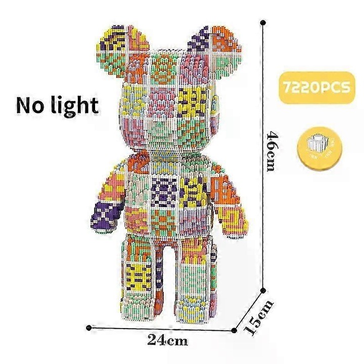 Set de constructie, blocuri colorate, M7108-Y, material ecologic