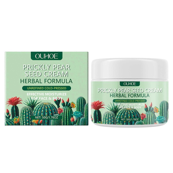 Crema hidratanta cu extract de seminte de cactus, Ouhoe, 50g