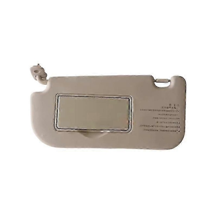 Сенник за кола за Kia Sportage 2005-2012, с огледало за грим, бежов, лява страна