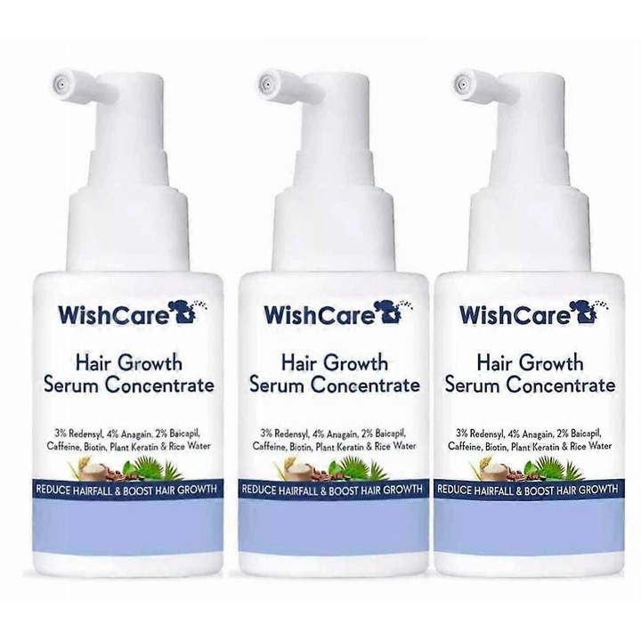 Ser concentrat pentru par, WishCare, 30ml, set de 3
