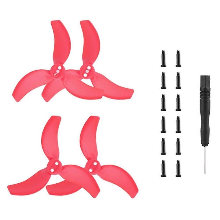 Set 2 perechi elice pentru drone DJI Avata 2, material PC, negru, 6.6x3.3x0.7cm