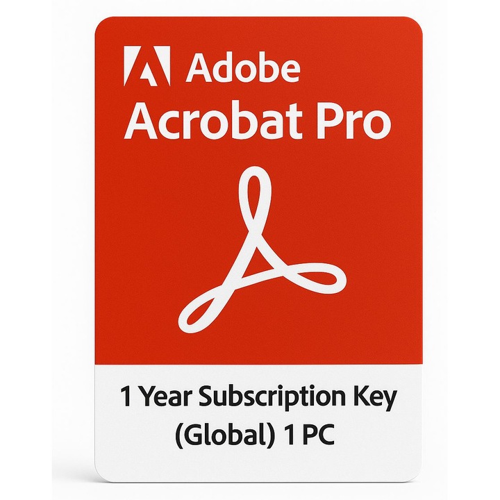 Adobe Acrobat Pro 1 Year Subscription Key (Global) 1 PC