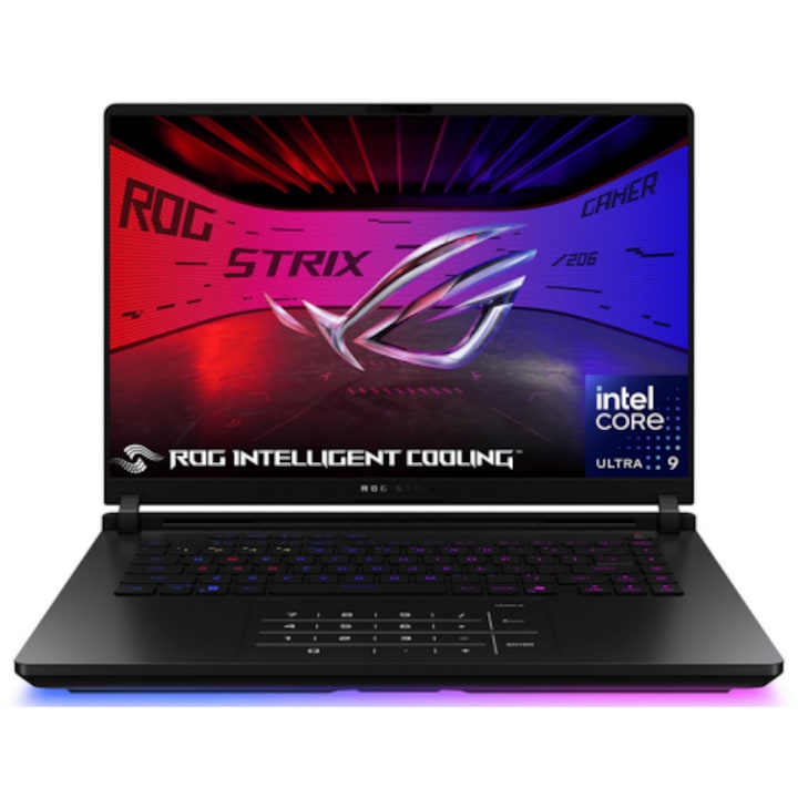 ASUS ROG Strix SCAR 16" laptop, 2.5K Intel Core Ultra 9 275HX, 64GB, 2TB SSD, RTX 5080, fekete