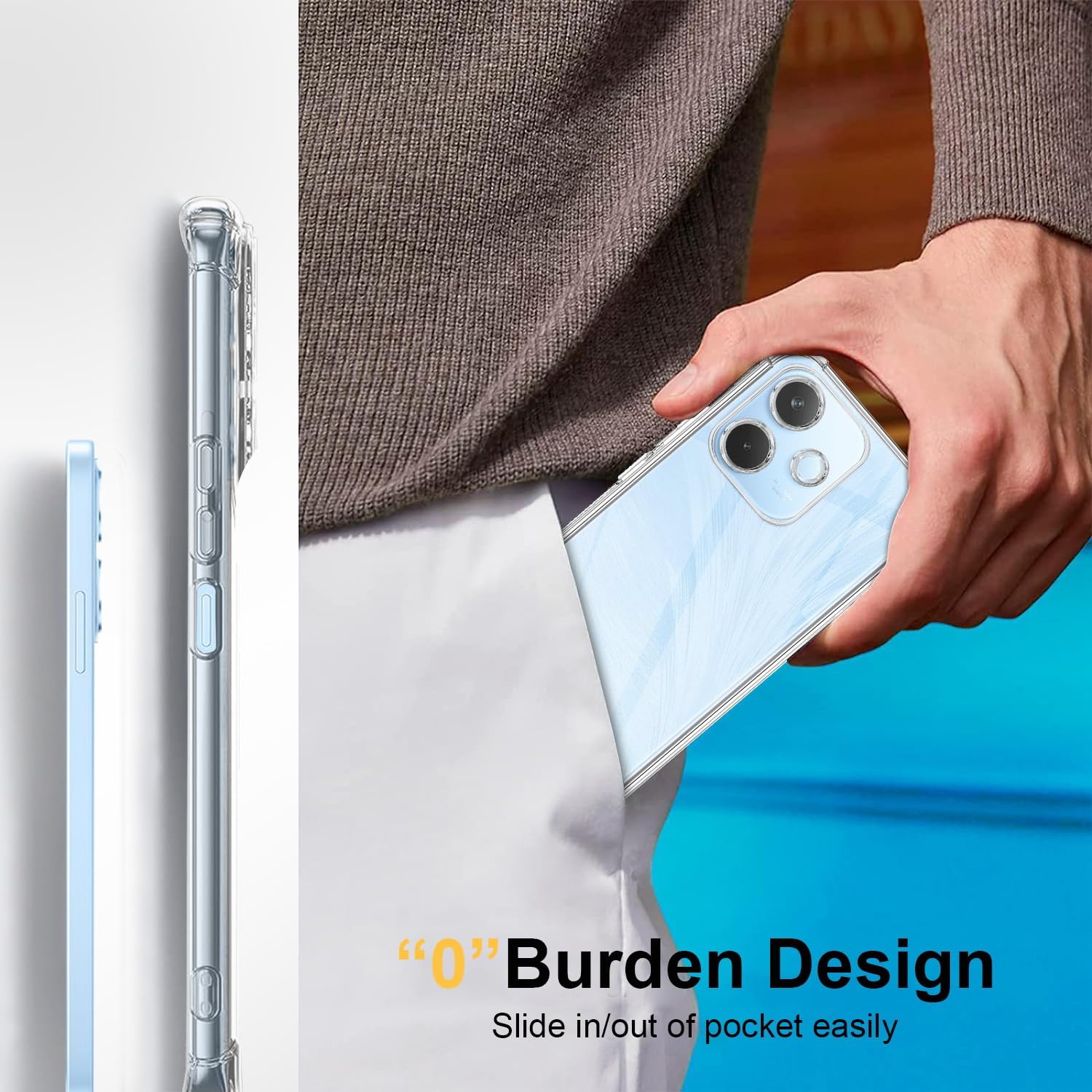 Husa Anti soc, transparenta compatibila cu OPPO A5 Pro
