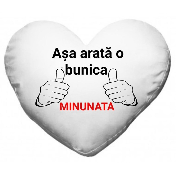 Perna alba, Asa arata o bunica minunata", forma inima, 40×40