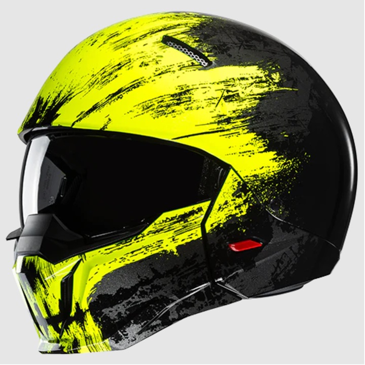 Casca HJC i20 FURIA BLACK/NEON YELLOW, XL