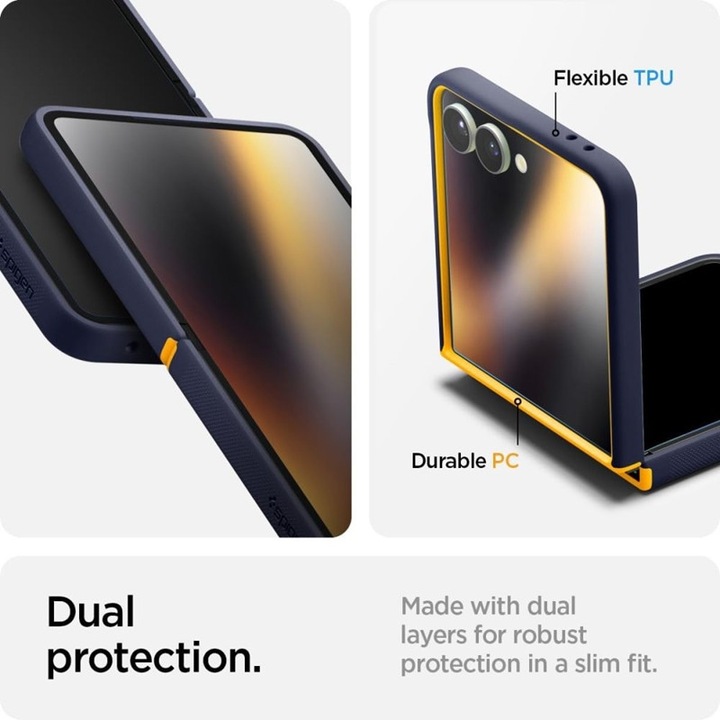 Husa telefon Spigen Nano Pop Mag MagSafe, protectie, design elegant, albastru, pentru Samsung Galaxy Z Flip 7