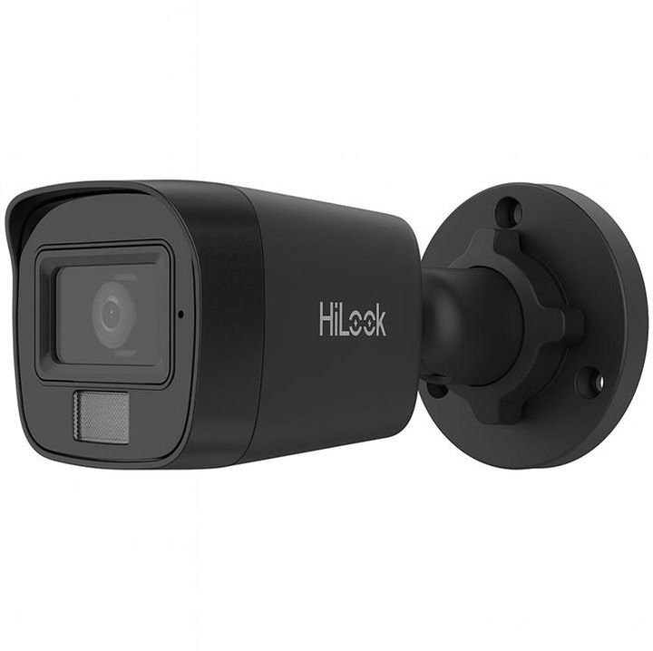 Hilook 8MP TVI-B8M-20DL камера за видеонаблюдение, 4K, черна, 2.8 мм, IP67, комплект