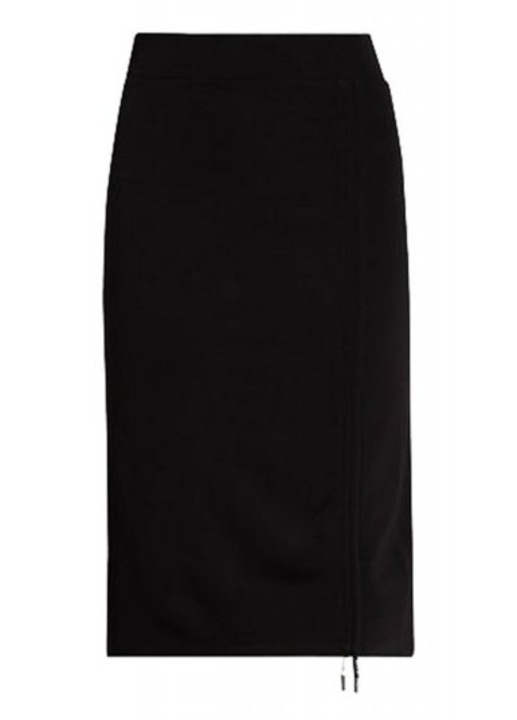 Fusta dama Karl Lagerfeld, viscoza/poliester, negru, S INTL