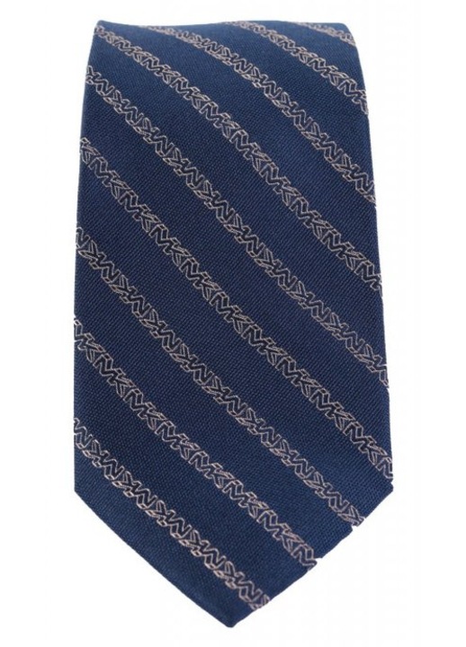 Cravata Michael Kors Grabata imprimeu logo albastru one size