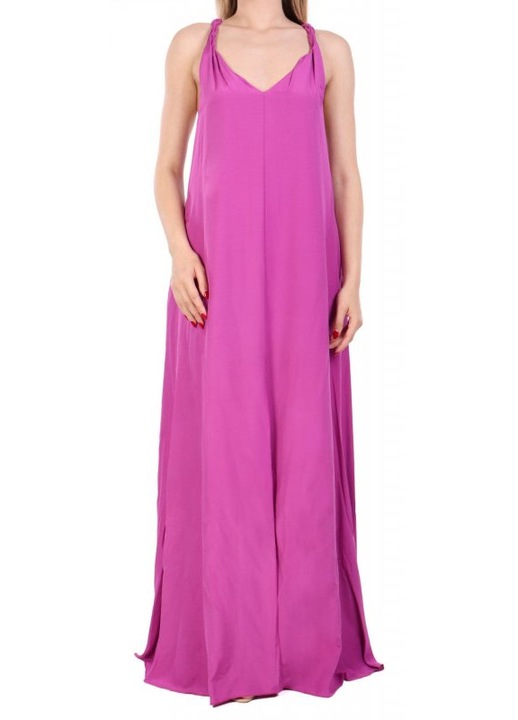 Rochie maxi dama, Patrizia Pepe, decolteu in V, viscoza, mov