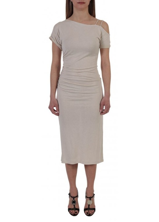 Rochie dama Pinko Murasaki, viscoza, bej, M INTL