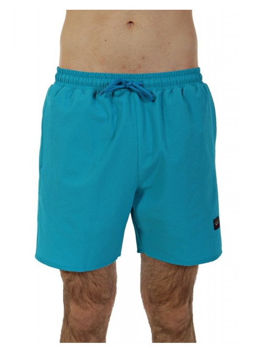 Costum de baie barbati Paul&Shark, albastru, 100% poliester, cu logo