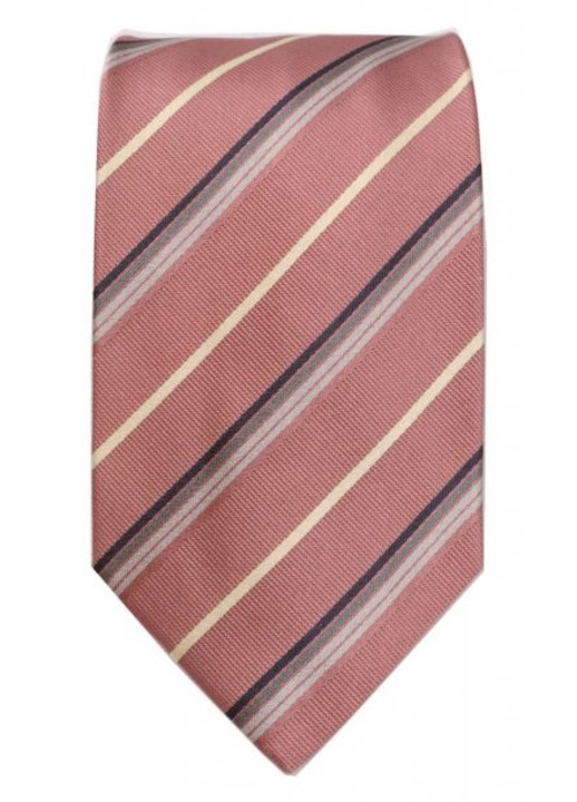 Cravata D&G Grabata 9.5cm, matase 100%, roz, one size