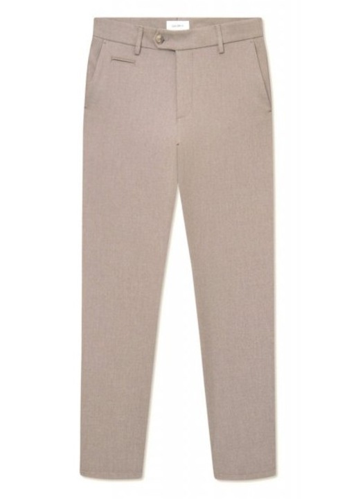 Pantaloni barbati, LES DEUX, COMO, bej, poliester reciclat, viscoza, elastan