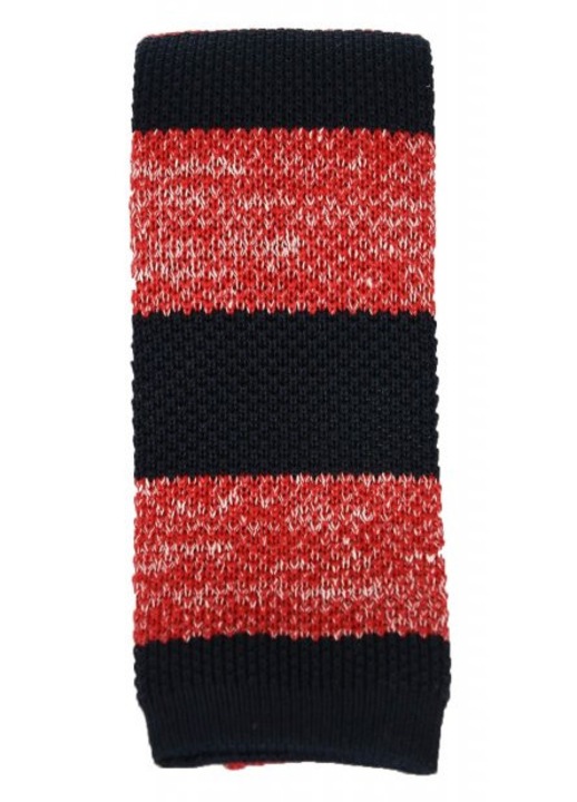 Cravata HACKETT, model PLEKTE RIGE, bicolor, 82% bumbac, 18% in, one size