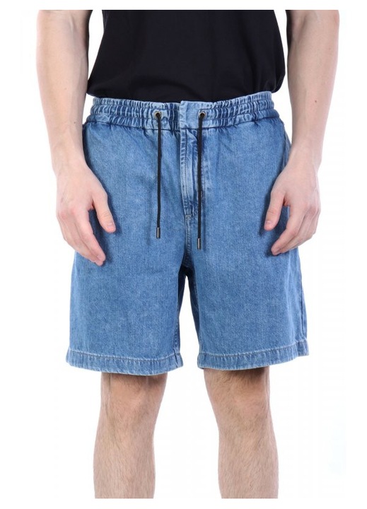 Pantaloni scurti barbati, BOSS, bumbac, albastru