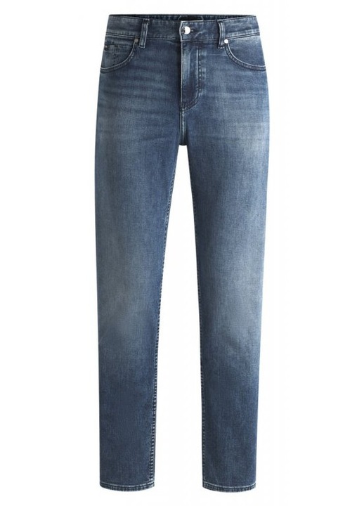 Blugi barbati BOSS Regular Fit, albastru, bumbac/elastopoliester