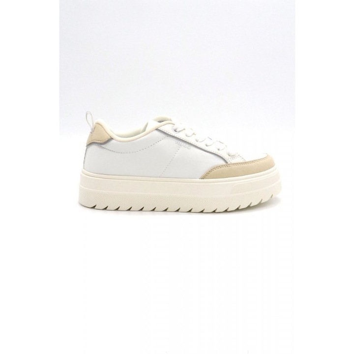 Tenisi dama HUGO, model LYSSA_TENN_NYSDPU, alb-bej, poliester