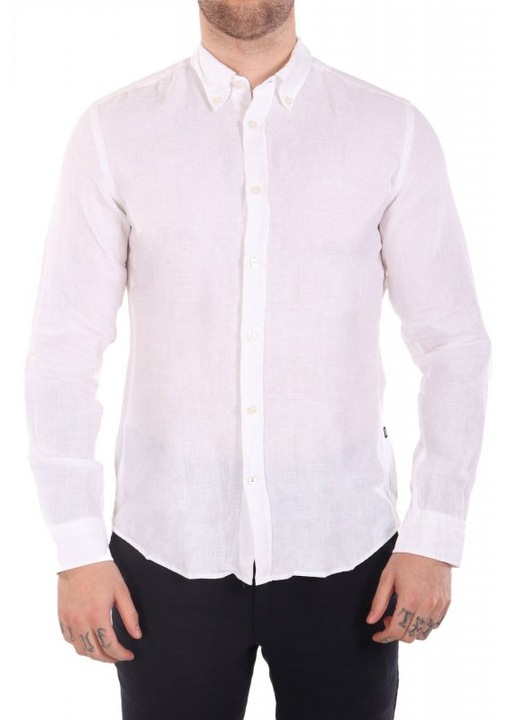 Camasa barbati H-ROAN-BD-E-C1-243, BOSS, In, Alb